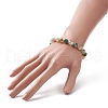 Dyed Natural Agate Beaded Stretch Bracelet BJEW-JB09180-02-3