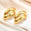 Ion Plating(IP) 304 Stainless Steel Stud Earrings EJEW-G395-01G-6