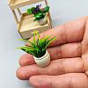 Mini Plastic Artificial Plant Ornaments MIMO-PW0001-192D-1