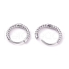 304 Stainless Steel Twist Rope Shape Hoop Earrings for Women EJEW-I278-01B-P-2