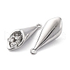 Mother's Day Brass Rhinestone Pendants KK-E793-24P-2