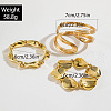 Oval Alloy & Iron & CCB Plastic Bangles Set FS-WGB93A7-02-2