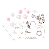 DIY Pink Earring Making Kit DIY-FS0004-78-4