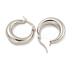 Tarnish Resistant 202 Stainless Steel Hoop Earring EJEW-H003-19P-01-2