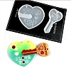 DIY Heart Lock & Key Pendant Food Grade Silicone Molds VALE-PW0001-080L-1
