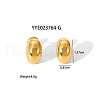 Stylish Stainless Steel Oval Stud Earrings LT6363-1-2