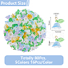80Pcs Glass Pendant PALLOY-DC00007-2