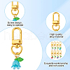 Lily of the Valley Plastic Pendant Decoration HJEW-HY00006-5