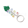 Glass Acrylic Maple Leaf Keychains KEYC-TA00037-4