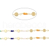 Handmade Brass Flat Round Link Chains CHC-M024-28G-2