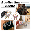 HOBBIESAY 2Pcs Colorful Rhinestones Hollow Butterfly Alloy Pendant Keychain KEYC-HY0001-14-7