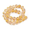Luminous Handmade Enamel Gold Sand Glass Beads Strands LAMP-U004-08E-3