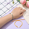 10Pcs 10 Colors Nylon Braided Adjustable Link Bracelet Makings AJEW-CJ00001-4
