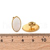 304 Stainless Steel Natural White Shell Stud Earrings EJEW-Z103-09G-5