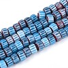 Handmade Millefiori Glass Beads Strands LAMP-T021-27A-04-1