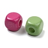 Baking Painted Opauqe Acrylic Beads OACR-B035-03-2