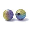 Spray Painted Acrylic Beads ACRP-R146-01-2