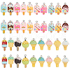 WADORN 38Pcs 19 Style Opaque Resin Pendants RESI-WR0001-04-1