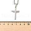 304 Stainless Steel Pendant Necklaces NJEW-P329-03B-P-5