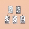 5Pcs 5 Style Tibetan Style Alloy Pendants PW-WG23267-01-1