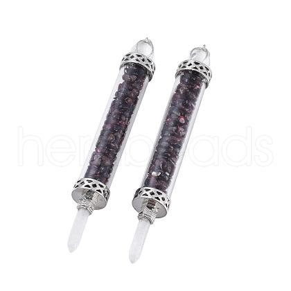 Natural Garnet Big Pointed Pendants G-F650-C05-1