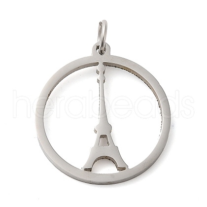 304 Stainless Steel Pendants STAS-C086-05E-P-1