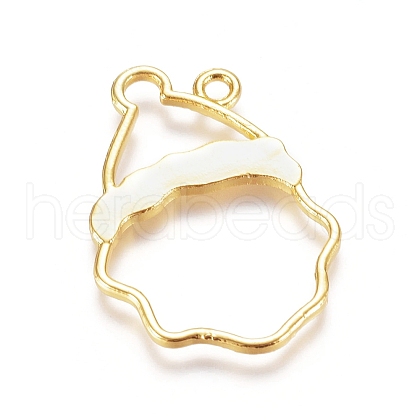 Zinc Alloy Open Back Bezel Pendants PALLOY-E564-84G-1