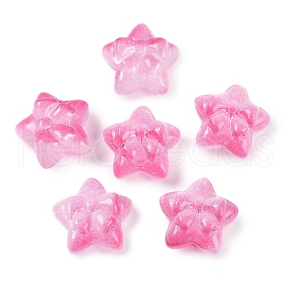 Transparent Spray Paint Glass Beads X1-GLAA-H035-02C-1