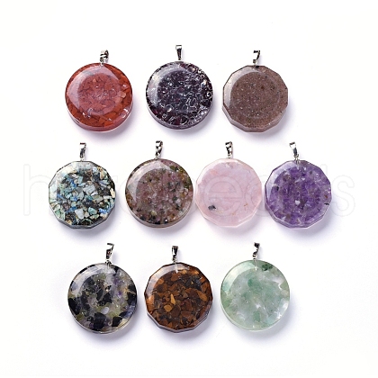 Resin Pendants KK-D531-01-1