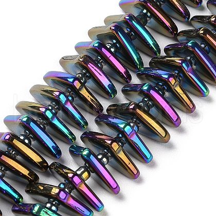 Electroplate Glass Beads Strands GLAA-K061-04A-FB02-1