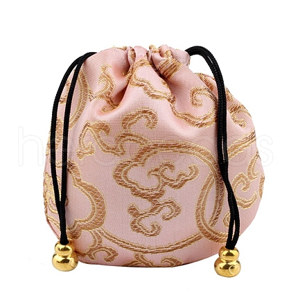 Buddha Theme Square Velvet Drawstring Bags PW-WG34160-10-1