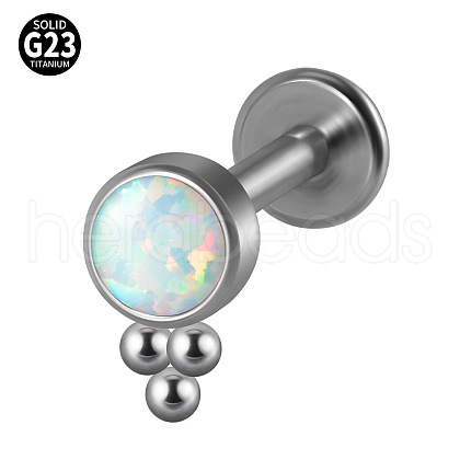 G23 Titanium Threadless Labrets WG33C7B-33-1