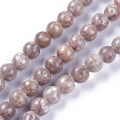 Natural Maifanite/Maifan Stone Beads Strands G-L500-03A-6mm-1