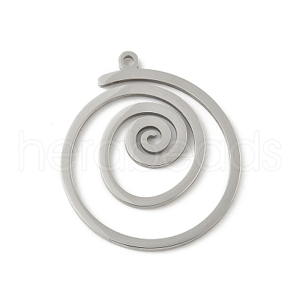 304 Stainless Steel Pendants STAS-G355-08A-P-1