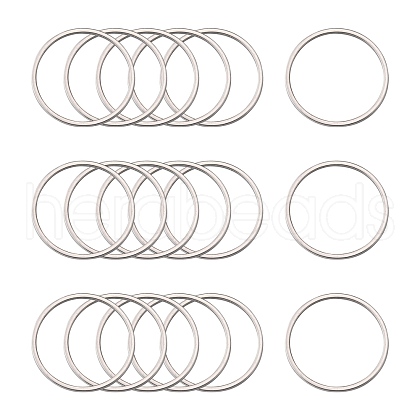 Tarnish Resistant 304 Stainless Steel Linking Rings X-STAS-T047-15A-1