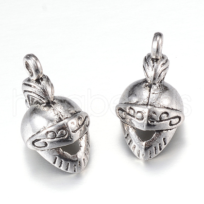 Tibetan Style Alloy Pendants X-TIBEP-Q062-07AS-RS-1