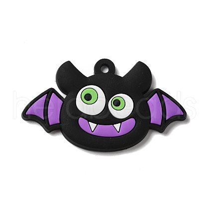 Bat PVC Pendants X-KY-F018-02-1