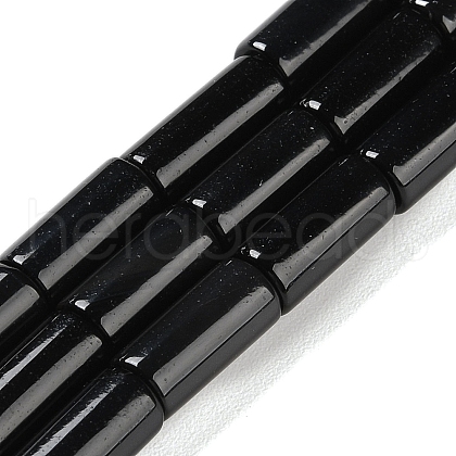 Natural Black Onyx(Dyed & Heated) Beads Strands G-NH0019-A01-01-1