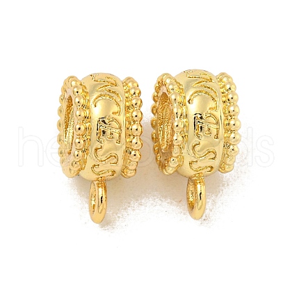 Rack Plating Brass Tube Bails KK-P277-29G-1