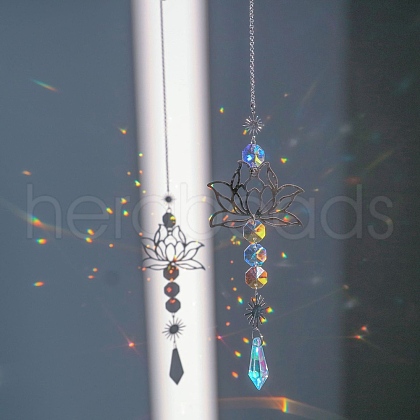 Brass Hollow Lotus Hanging Ornaments PW-WG8DBFD-02-1