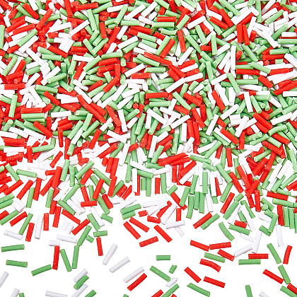 SUNNYCLUE 120G 3 Colors Christmas Themed Handmade Polymer Clay Beads CLAY-SC0002-08-1