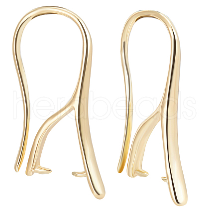 Beebeecraft 30Pcs Brass Dangle Earring Findings KK-BBC0008-54-1