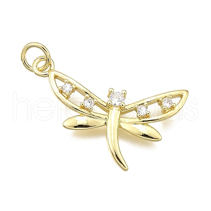 Brass Micro Pave Cubic Zirconia Pendants KK-Z100-18G-1