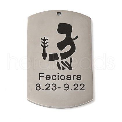 Non-Tarnish 304 Stainless Steel Pendants STAS-C098-01H-P-1