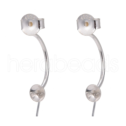 925 Sterling Silver Ear Nuts STER-I014-14S-1