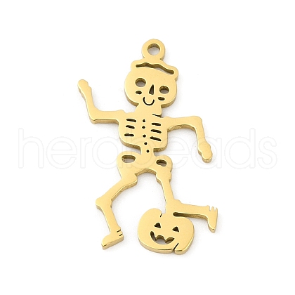 304 Stainless Steel Pendants STAS-U041-02F-G-1