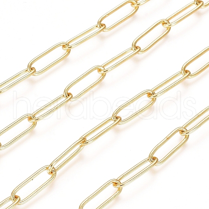 Soldered Brass Paperclip Chains CHC-D025-03G-01-1