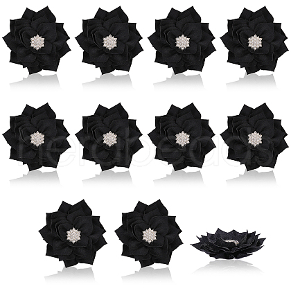 CHGCRAFT 10Pcs Flower Handmade Woven Costume Accessories DIY-CA0006-35-1