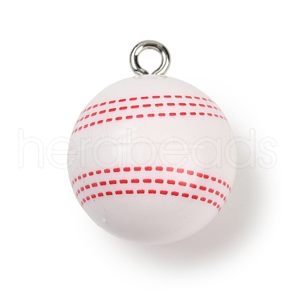 Sport Theme Resin Pendants RESI-I063-01E-1
