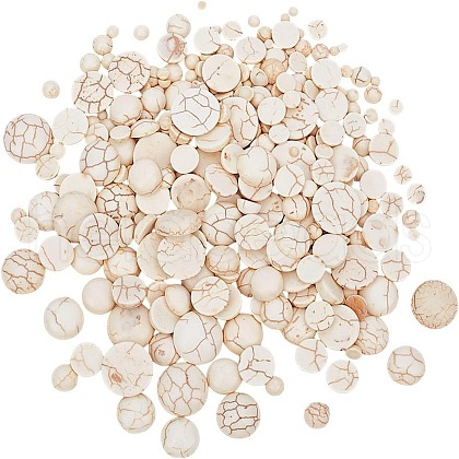 ARRICRAFT 300Pcs 14 Sizes Synthetic Howlite Cabochons G-AR0006-14-1